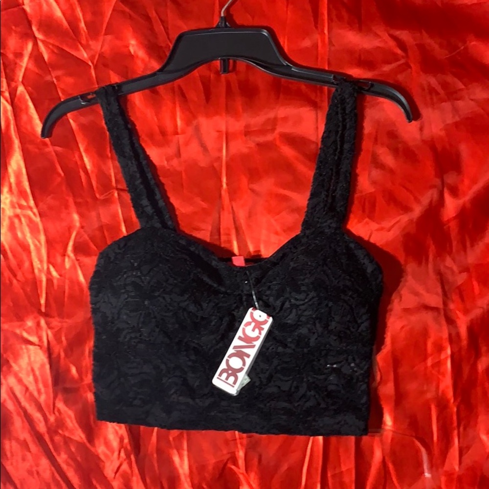 Black Laced Bra/Crop Top